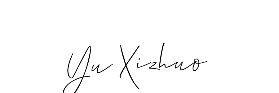 Best and Professional Signature Style for Yu Xizhuo. Allison_Script Best Signature Style Collection. Yu Xizhuo signature style 2 images and pictures png