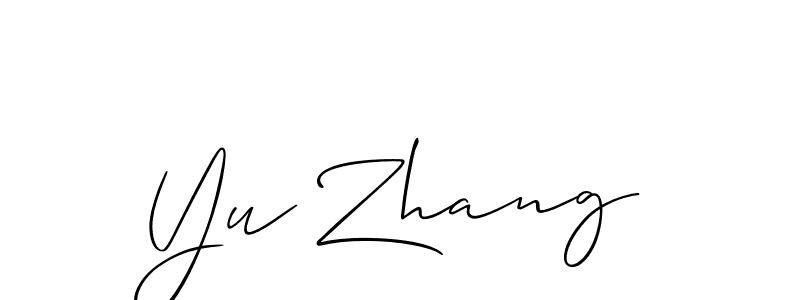 Also You can easily find your signature by using the search form. We will create Yu Zhang name handwritten signature images for you free of cost using Allison_Script sign style. Yu Zhang signature style 2 images and pictures png