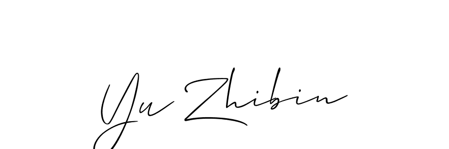 Also You can easily find your signature by using the search form. We will create Yu Zhibin name handwritten signature images for you free of cost using Allison_Script sign style. Yu Zhibin signature style 2 images and pictures png