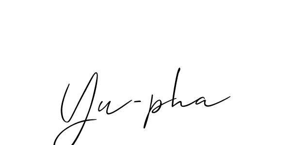 Best and Professional Signature Style for Yu-pha. Allison_Script Best Signature Style Collection. Yu-pha signature style 2 images and pictures png