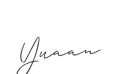 How to make Yuaan signature? Allison_Script is a professional autograph style. Create handwritten signature for Yuaan name. Yuaan signature style 2 images and pictures png