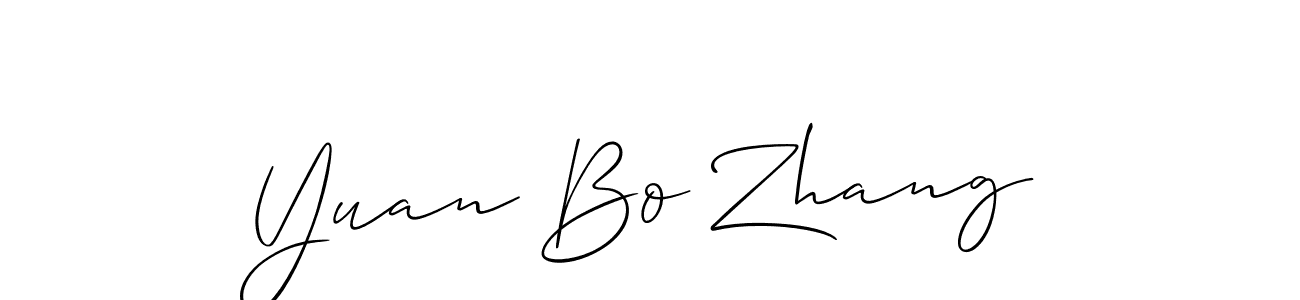 Yuan Bo Zhang stylish signature style. Best Handwritten Sign (Allison_Script) for my name. Handwritten Signature Collection Ideas for my name Yuan Bo Zhang. Yuan Bo Zhang signature style 2 images and pictures png