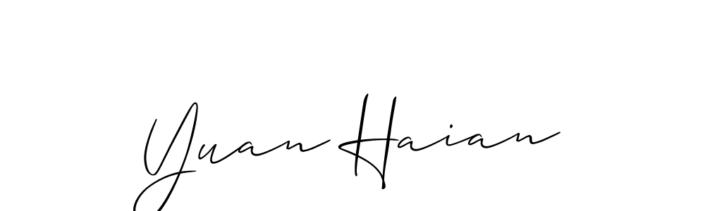 Check out images of Autograph of Yuan Haian name. Actor Yuan Haian Signature Style. Allison_Script is a professional sign style online. Yuan Haian signature style 2 images and pictures png