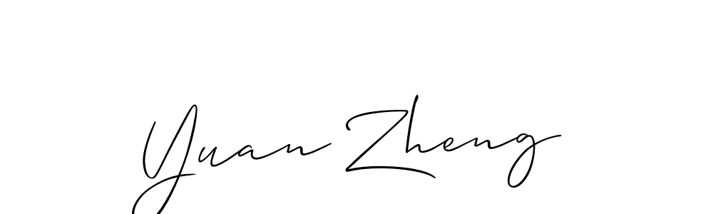 The best way (Allison_Script) to make a short signature is to pick only two or three words in your name. The name Yuan Zheng include a total of six letters. For converting this name. Yuan Zheng signature style 2 images and pictures png