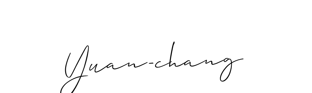 It looks lik you need a new signature style for name Yuan-chang. Design unique handwritten (Allison_Script) signature with our free signature maker in just a few clicks. Yuan-chang signature style 2 images and pictures png