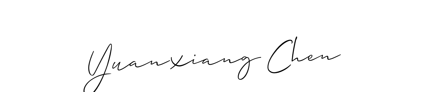 Similarly Allison_Script is the best handwritten signature design. Signature creator online .You can use it as an online autograph creator for name Yuanxiang Chen. Yuanxiang Chen signature style 2 images and pictures png