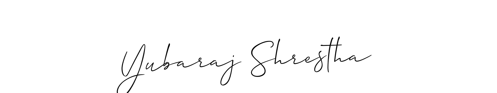 Make a short Yubaraj Shrestha signature style. Manage your documents anywhere anytime using Allison_Script. Create and add eSignatures, submit forms, share and send files easily. Yubaraj Shrestha signature style 2 images and pictures png