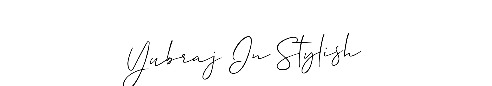 Allison_Script is a professional signature style that is perfect for those who want to add a touch of class to their signature. It is also a great choice for those who want to make their signature more unique. Get Yubraj In Stylish name to fancy signature for free. Yubraj In Stylish signature style 2 images and pictures png