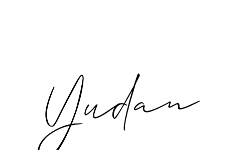 Similarly Allison_Script is the best handwritten signature design. Signature creator online .You can use it as an online autograph creator for name Yudan. Yudan signature style 2 images and pictures png