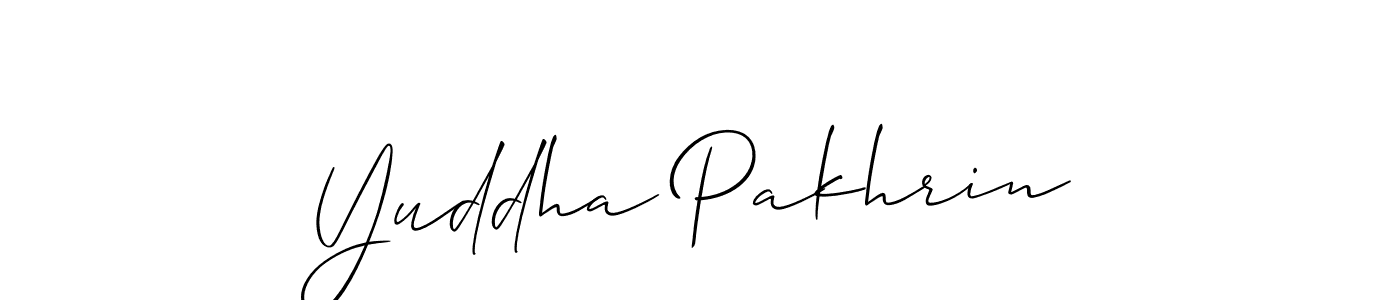 How to Draw Yuddha Pakhrin signature style? Allison_Script is a latest design signature styles for name Yuddha Pakhrin. Yuddha Pakhrin signature style 2 images and pictures png