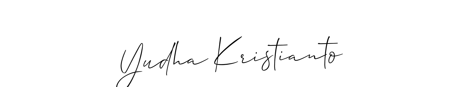 Once you've used our free online signature maker to create your best signature Allison_Script style, it's time to enjoy all of the benefits that Yudha Kristianto name signing documents. Yudha Kristianto signature style 2 images and pictures png