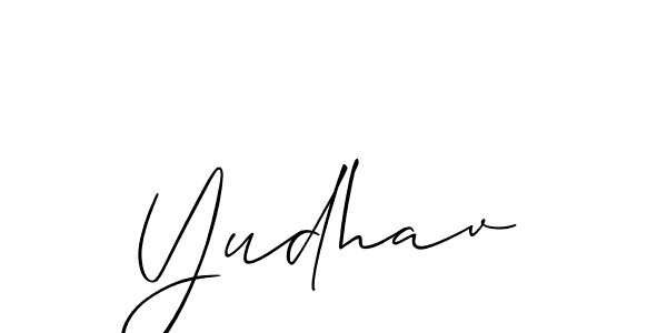 How to Draw Yudhav signature style? Allison_Script is a latest design signature styles for name Yudhav. Yudhav signature style 2 images and pictures png