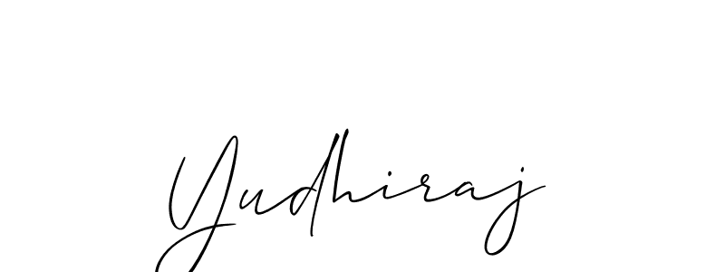 The best way (Allison_Script) to make a short signature is to pick only two or three words in your name. The name Yudhiraj include a total of six letters. For converting this name. Yudhiraj signature style 2 images and pictures png
