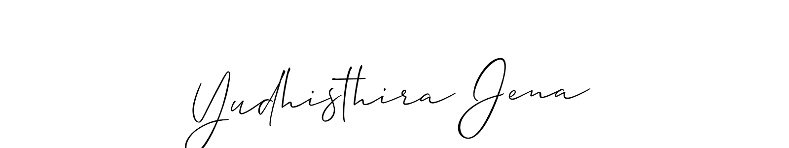 Make a short Yudhisthira Jena signature style. Manage your documents anywhere anytime using Allison_Script. Create and add eSignatures, submit forms, share and send files easily. Yudhisthira Jena signature style 2 images and pictures png