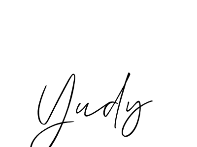 Make a beautiful signature design for name Yudy. Use this online signature maker to create a handwritten signature for free. Yudy signature style 2 images and pictures png