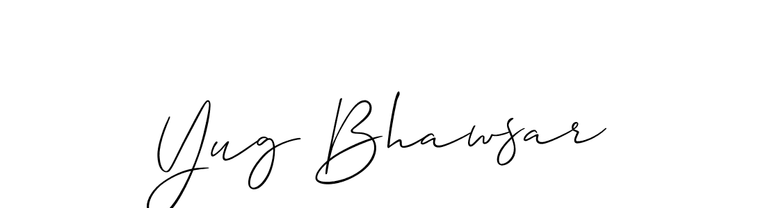 Here are the top 10 professional signature styles for the name Yug Bhawsar. These are the best autograph styles you can use for your name. Yug Bhawsar signature style 2 images and pictures png