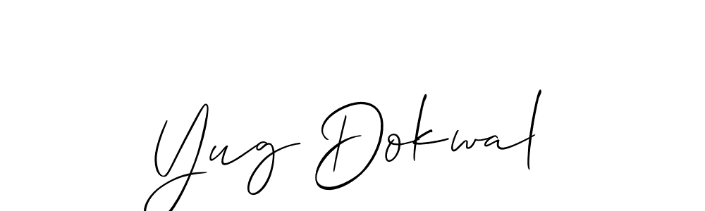 Once you've used our free online signature maker to create your best signature Allison_Script style, it's time to enjoy all of the benefits that Yug Dokwal name signing documents. Yug Dokwal signature style 2 images and pictures png