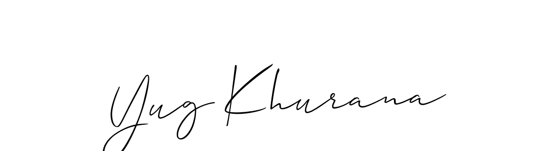 Here are the top 10 professional signature styles for the name Yug Khurana. These are the best autograph styles you can use for your name. Yug Khurana signature style 2 images and pictures png