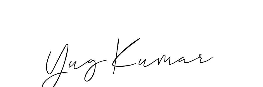 Make a short Yug Kumar signature style. Manage your documents anywhere anytime using Allison_Script. Create and add eSignatures, submit forms, share and send files easily. Yug Kumar signature style 2 images and pictures png