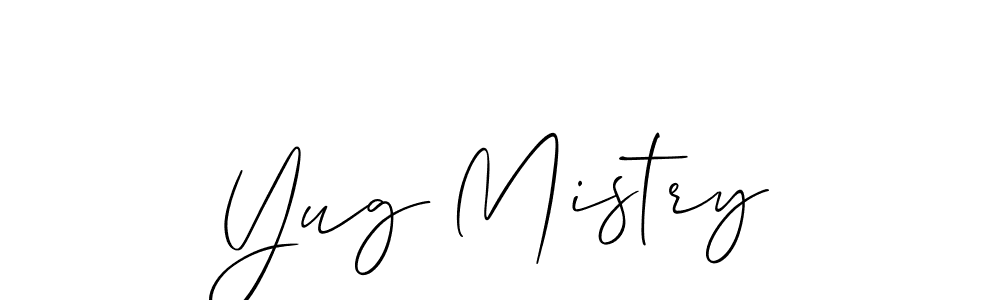 Best and Professional Signature Style for Yug Mistry. Allison_Script Best Signature Style Collection. Yug Mistry signature style 2 images and pictures png