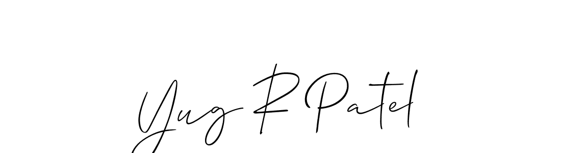 You can use this online signature creator to create a handwritten signature for the name Yug R Patel. This is the best online autograph maker. Yug R Patel signature style 2 images and pictures png