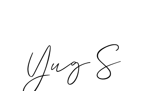 Once you've used our free online signature maker to create your best signature Allison_Script style, it's time to enjoy all of the benefits that Yug S name signing documents. Yug S signature style 2 images and pictures png