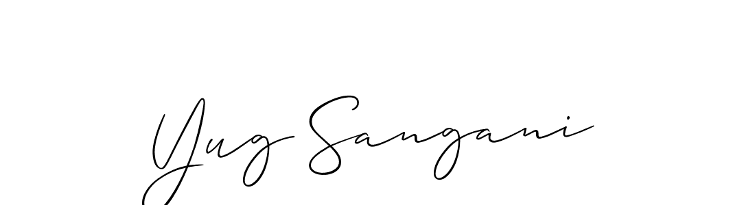 Here are the top 10 professional signature styles for the name Yug Sangani. These are the best autograph styles you can use for your name. Yug Sangani signature style 2 images and pictures png