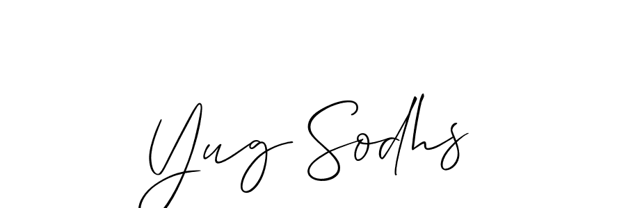 Once you've used our free online signature maker to create your best signature Allison_Script style, it's time to enjoy all of the benefits that Yug Sodhs name signing documents. Yug Sodhs signature style 2 images and pictures png