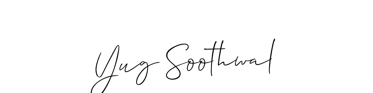 See photos of Yug Soothwal official signature by Spectra . Check more albums & portfolios. Read reviews & check more about Allison_Script font. Yug Soothwal signature style 2 images and pictures png