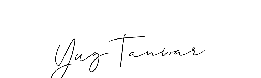 Here are the top 10 professional signature styles for the name Yug Tanwar. These are the best autograph styles you can use for your name. Yug Tanwar signature style 2 images and pictures png