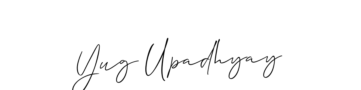 Check out images of Autograph of Yug Upadhyay name. Actor Yug Upadhyay Signature Style. Allison_Script is a professional sign style online. Yug Upadhyay signature style 2 images and pictures png