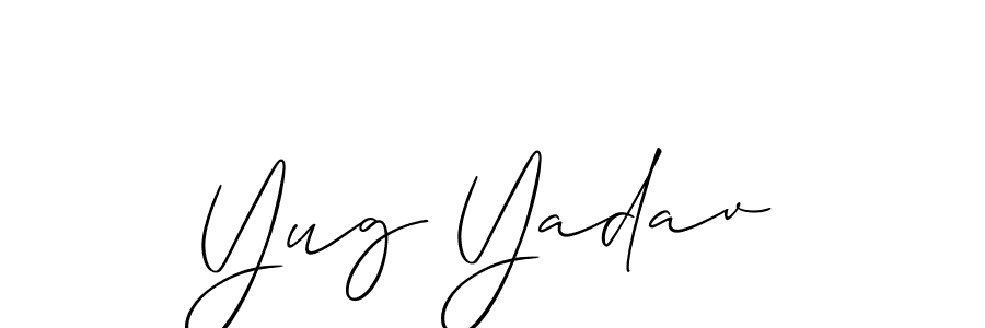 See photos of Yug Yadav official signature by Spectra . Check more albums & portfolios. Read reviews & check more about Allison_Script font. Yug Yadav signature style 2 images and pictures png