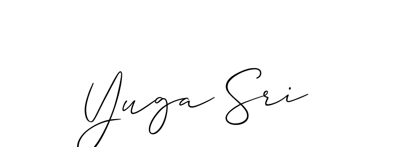 It looks lik you need a new signature style for name Yuga Sri. Design unique handwritten (Allison_Script) signature with our free signature maker in just a few clicks. Yuga Sri signature style 2 images and pictures png