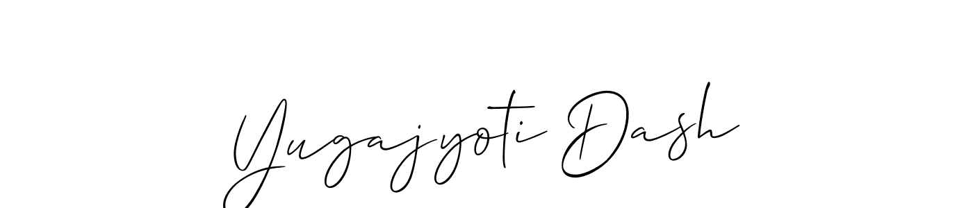 How to Draw Yugajyoti Dash signature style? Allison_Script is a latest design signature styles for name Yugajyoti Dash. Yugajyoti Dash signature style 2 images and pictures png