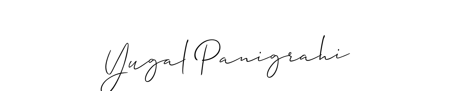 Also You can easily find your signature by using the search form. We will create Yugal Panigrahi name handwritten signature images for you free of cost using Allison_Script sign style. Yugal Panigrahi signature style 2 images and pictures png