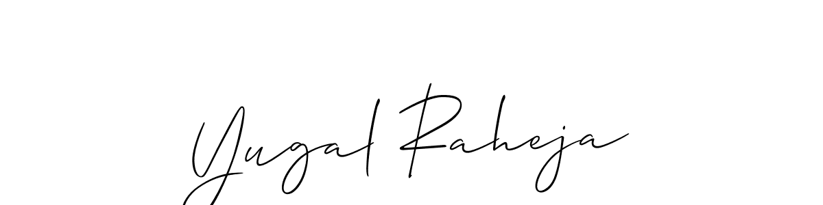 You can use this online signature creator to create a handwritten signature for the name Yugal Raheja. This is the best online autograph maker. Yugal Raheja signature style 2 images and pictures png