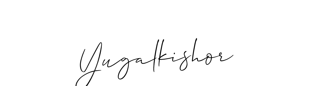 Also we have Yugalkishor name is the best signature style. Create professional handwritten signature collection using Allison_Script autograph style. Yugalkishor signature style 2 images and pictures png