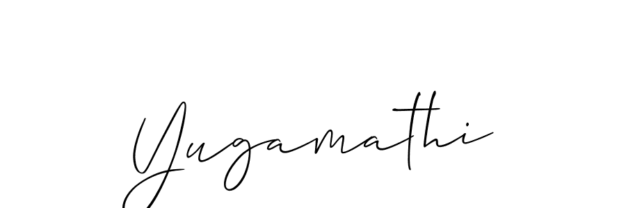 Also You can easily find your signature by using the search form. We will create Yugamathi name handwritten signature images for you free of cost using Allison_Script sign style. Yugamathi signature style 2 images and pictures png