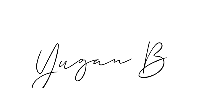 Make a short Yugan B signature style. Manage your documents anywhere anytime using Allison_Script. Create and add eSignatures, submit forms, share and send files easily. Yugan B signature style 2 images and pictures png