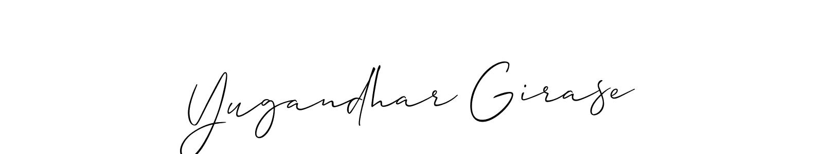 Best and Professional Signature Style for Yugandhar Girase. Allison_Script Best Signature Style Collection. Yugandhar Girase signature style 2 images and pictures png