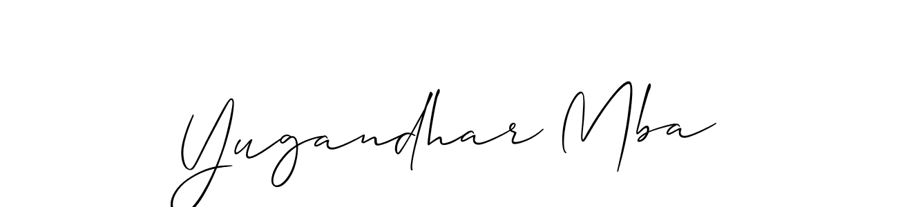 Check out images of Autograph of Yugandhar Mba name. Actor Yugandhar Mba Signature Style. Allison_Script is a professional sign style online. Yugandhar Mba signature style 2 images and pictures png