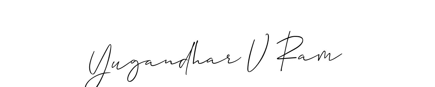 You can use this online signature creator to create a handwritten signature for the name Yugandhar V Ram. This is the best online autograph maker. Yugandhar V Ram signature style 2 images and pictures png