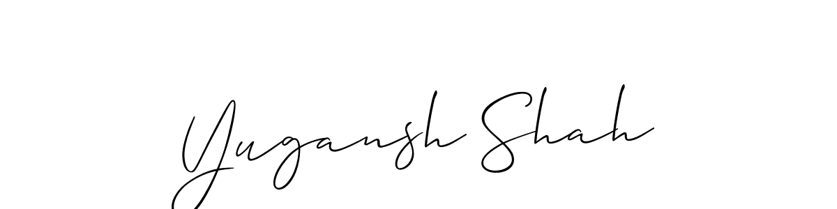 See photos of Yugansh Shah official signature by Spectra . Check more albums & portfolios. Read reviews & check more about Allison_Script font. Yugansh Shah signature style 2 images and pictures png
