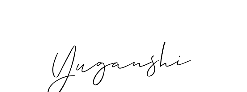 How to Draw Yuganshi signature style? Allison_Script is a latest design signature styles for name Yuganshi. Yuganshi signature style 2 images and pictures png