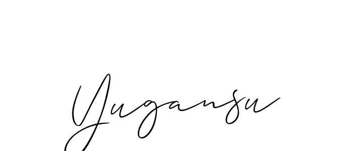 Once you've used our free online signature maker to create your best signature Allison_Script style, it's time to enjoy all of the benefits that Yugansu name signing documents. Yugansu signature style 2 images and pictures png