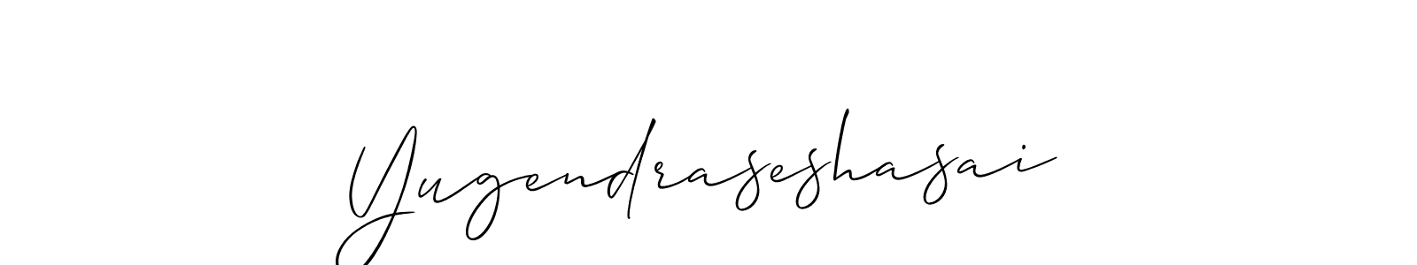 Similarly Allison_Script is the best handwritten signature design. Signature creator online .You can use it as an online autograph creator for name Yugendraseshasai. Yugendraseshasai signature style 2 images and pictures png