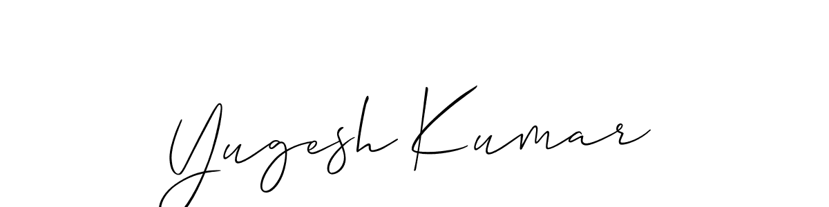 This is the best signature style for the Yugesh Kumar name. Also you like these signature font (Allison_Script). Mix name signature. Yugesh Kumar signature style 2 images and pictures png