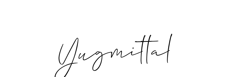 It looks lik you need a new signature style for name Yugmittal. Design unique handwritten (Allison_Script) signature with our free signature maker in just a few clicks. Yugmittal signature style 2 images and pictures png