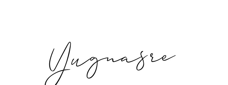 You should practise on your own different ways (Allison_Script) to write your name (Yugnasre) in signature. don't let someone else do it for you. Yugnasre signature style 2 images and pictures png