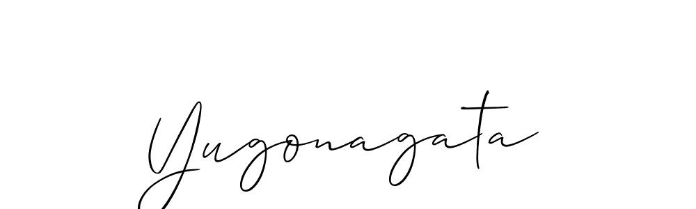 Make a short Yugonagata signature style. Manage your documents anywhere anytime using Allison_Script. Create and add eSignatures, submit forms, share and send files easily. Yugonagata signature style 2 images and pictures png
